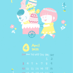 4月壁紙カレンダー【イースター】