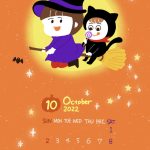 10月壁紙カレンダー【ハロウィン】