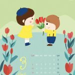 【壁紙カレンダー３月】